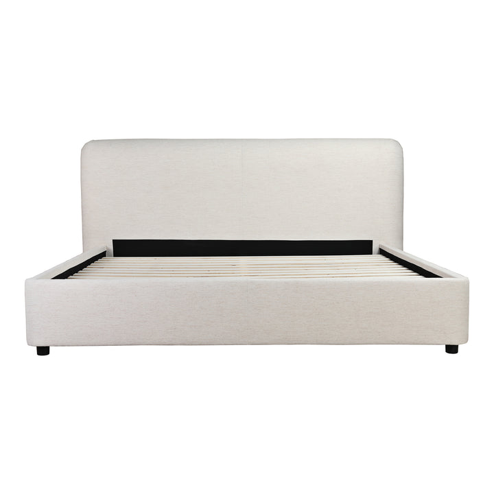 Dreamy Pinewood Linen Blend Bed