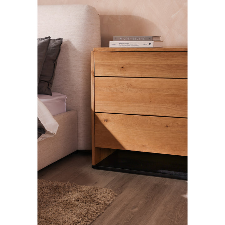 Dreamy Pinewood Linen Blend Bed