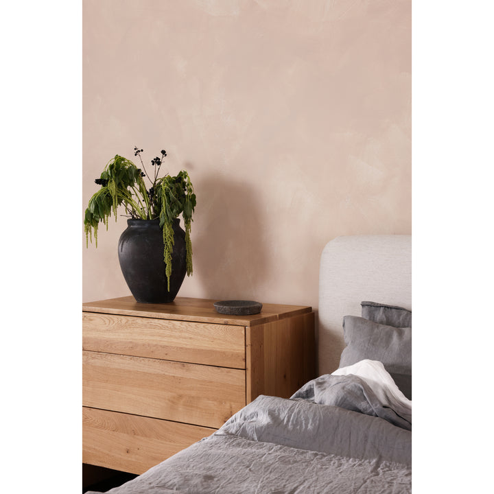 Dreamy Pinewood Linen Blend Bed