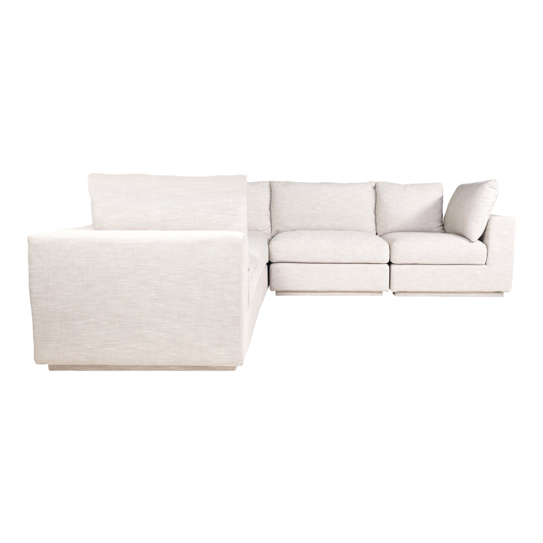 Modular Lounge Haven: Customizable Luxury Linen Modular Sectional