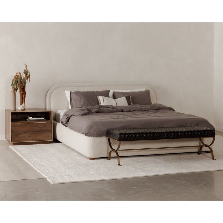 Serene Velvet Arc Bed