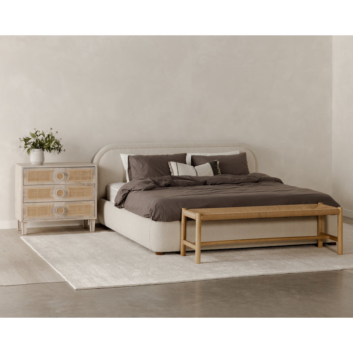 Serene Velvet Arc Bed