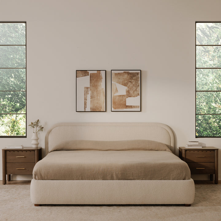 Serene Velvet Sanctuary King Bed
