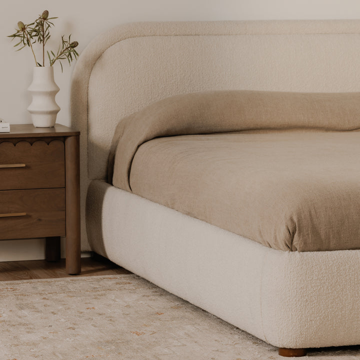 Serene Velvet Sanctuary King Bed