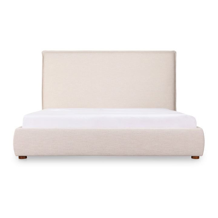Tranquil Rest Linen Blend Tall Headboard Bed