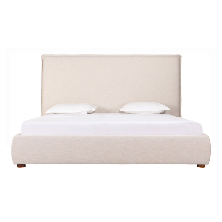 Tranquil Rest Linen Blend Tall Headboard Bed