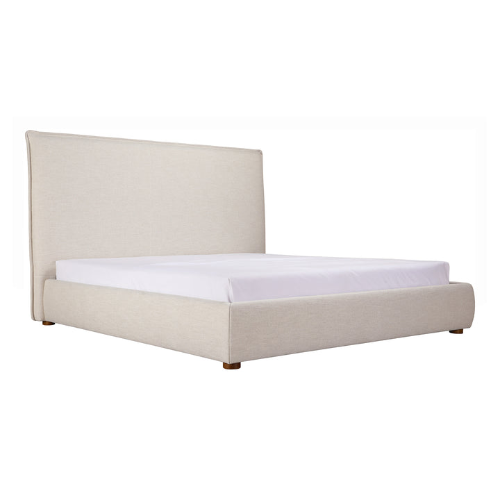 Tranquil Rest Linen Blend Tall Headboard Bed