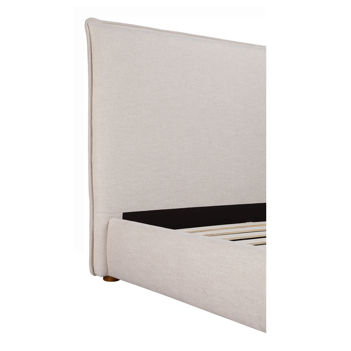 Tranquil Rest Linen Blend Tall Headboard Bed