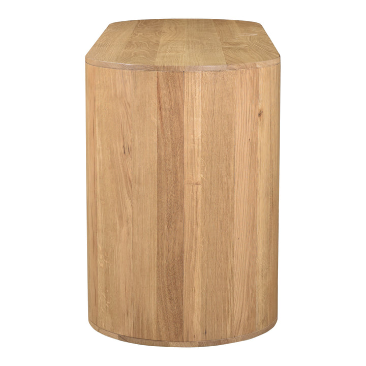 Sleek Oak Minimalist 6-Drawer Dresser