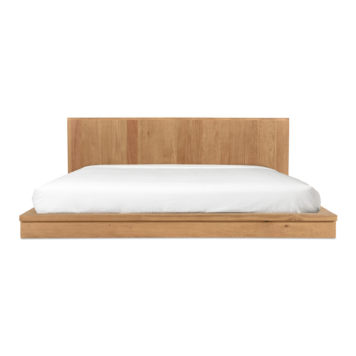 Rustic Solid Oak Expansive Headboard Bed