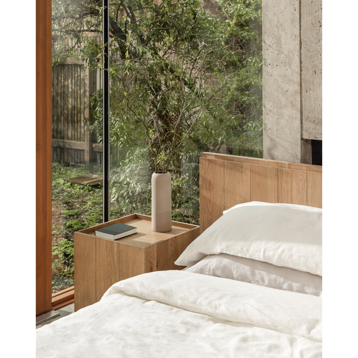Rustic Solid Oak Expansive Headboard Bed