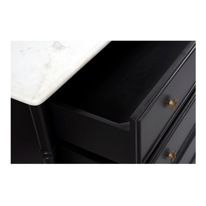 Provence-Inspired Marble-Top 6-Drawer Chest