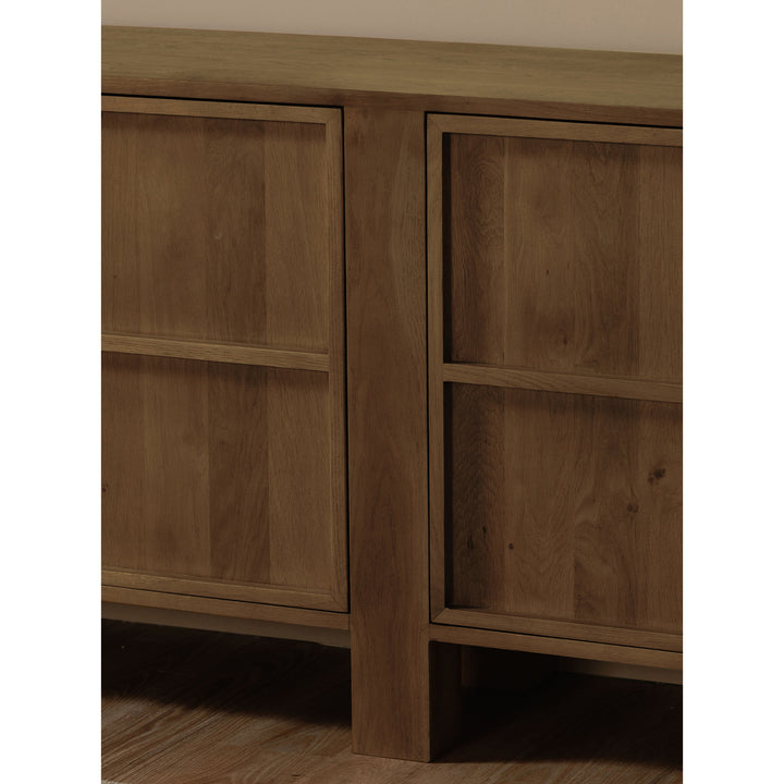 Modern Tansu-Inspired Oak Sideboard
