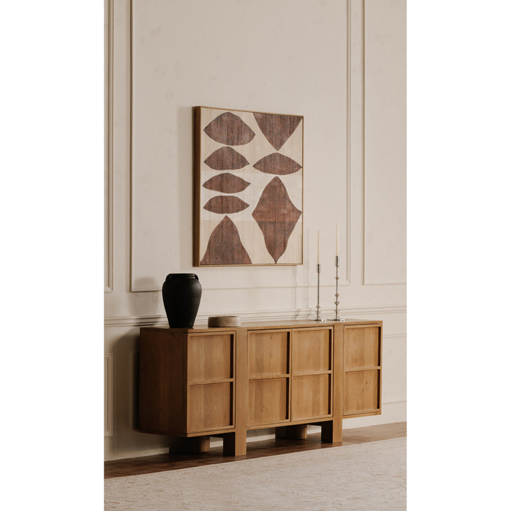 Modern Tansu-Inspired Oak Sideboard