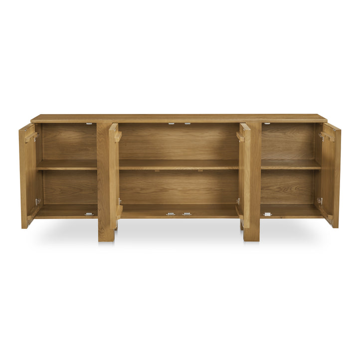 Modern Tansu-Inspired Oak Sideboard