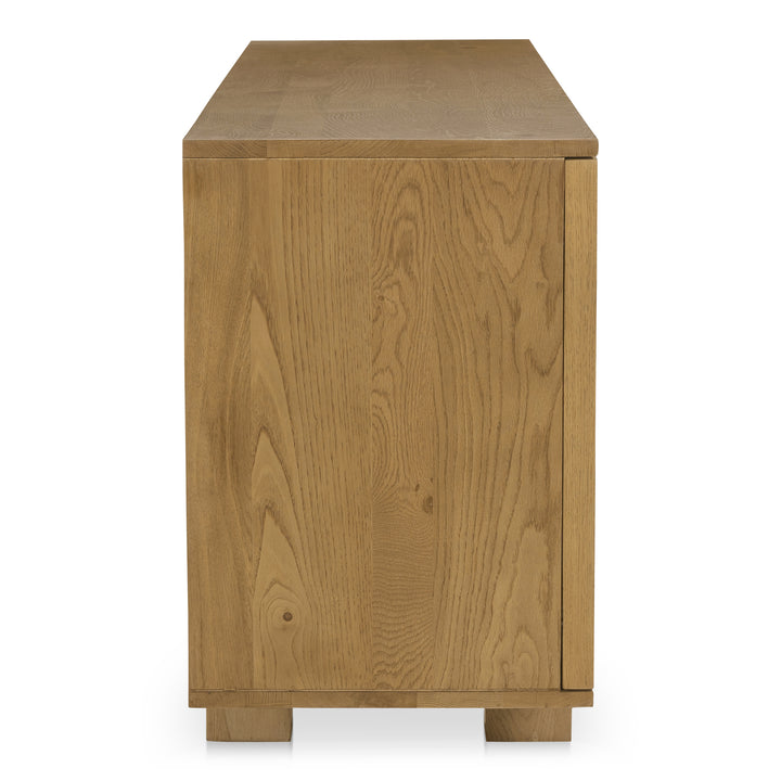 Modern Tansu-Inspired Oak Sideboard