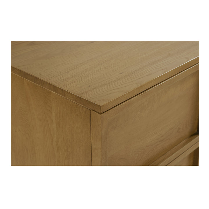 Modern Minimalist Tansu-Inspired 8-Drawer Oak Dresser