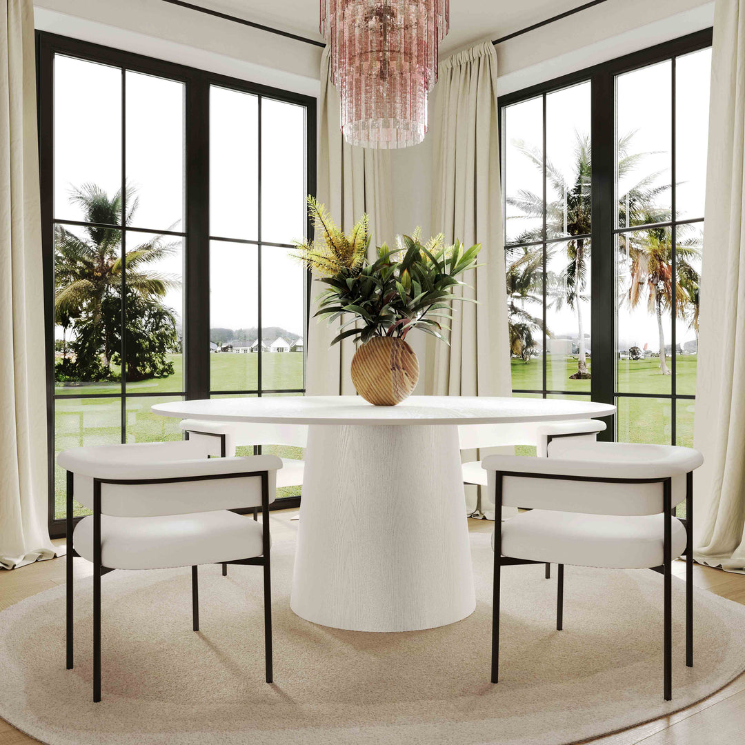Rolte Performance Linen Dining Chair - Cream