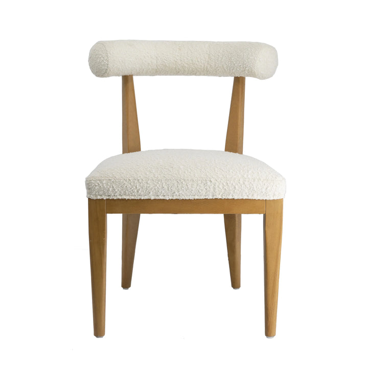 Alpa Boucle Dining Chair - Cream