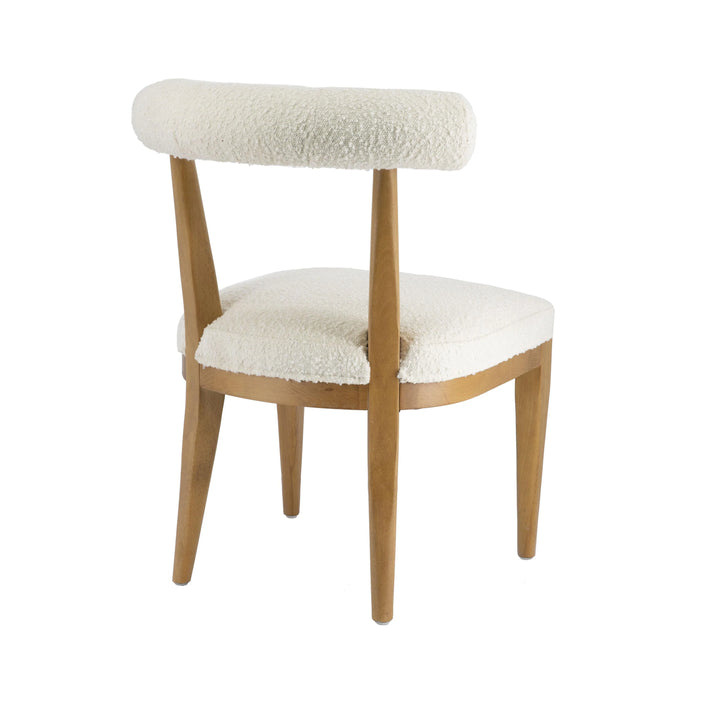 Alpa Boucle Dining Chair - Cream