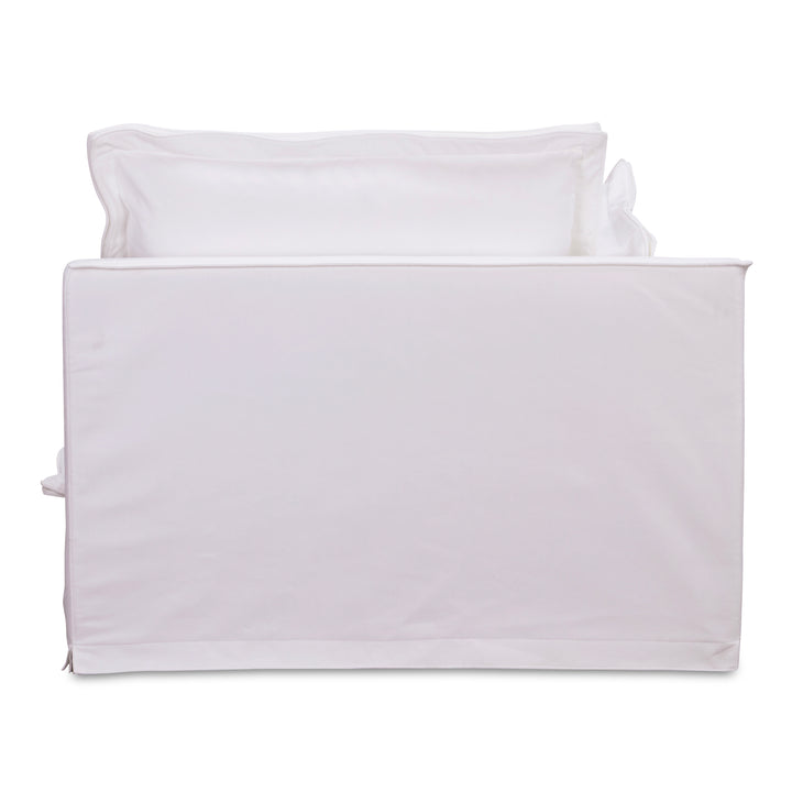 Charming Sloped Arm Living Chair with Performance Fabric