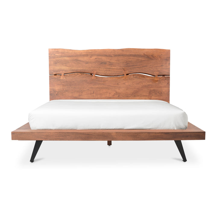 Nature's Embrace Solid Acacia Wood Platform Bed - Queen