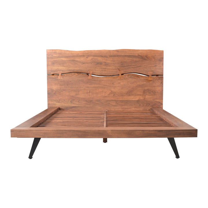 Nature's Embrace Solid Acacia Wood Platform Bed - Queen