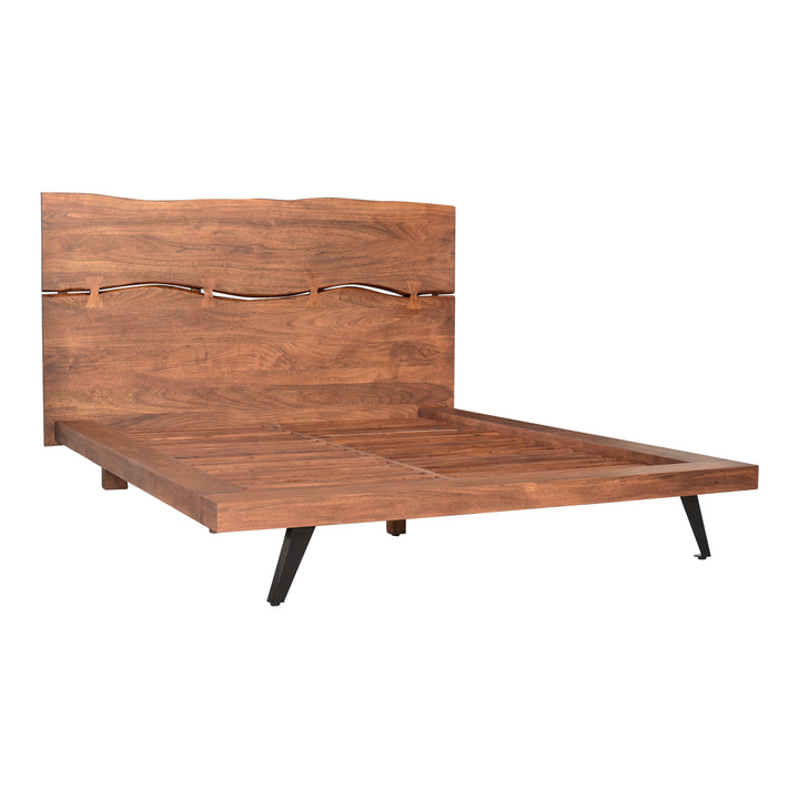 Nature's Embrace Solid Acacia Wood Platform Bed - Queen