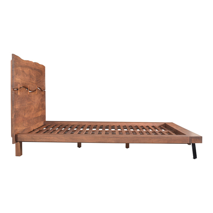 Nature's Embrace Solid Acacia Wood Platform Bed - Queen