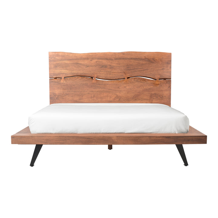Nature's Embrace Solid Acacia Wood Platform Bed - Queen