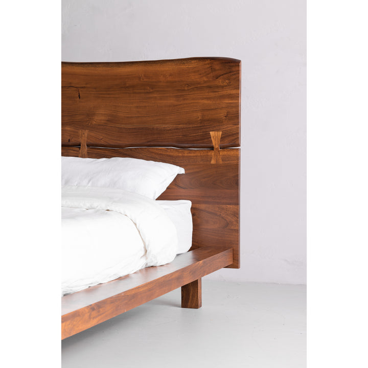 Nature's Embrace Solid Acacia Wood Platform Bed - Queen