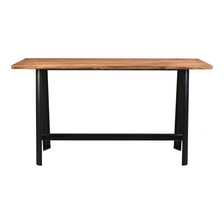 Industrial Acacia-Wood Cocktail Table