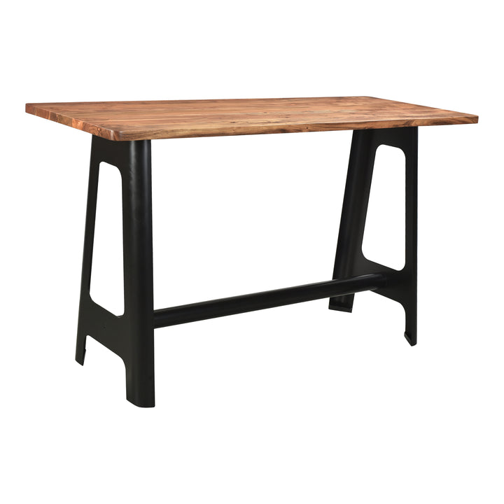 Industrial Acacia-Wood Cocktail Table
