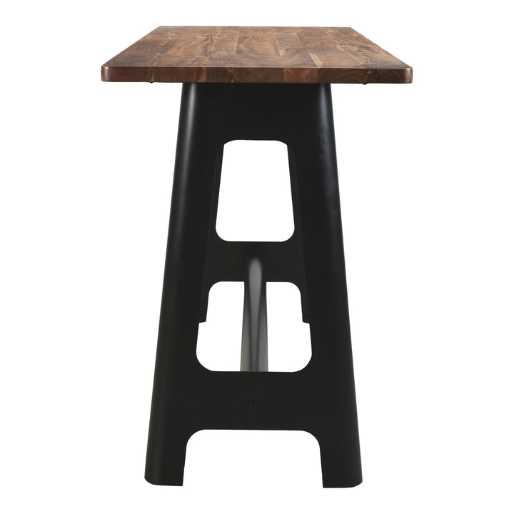 Industrial Acacia-Wood Cocktail Table
