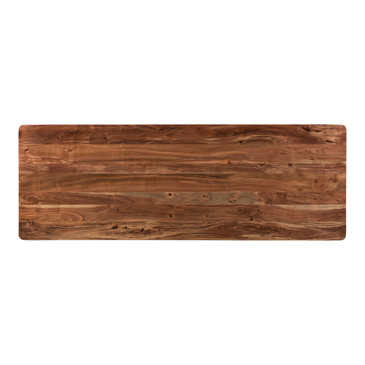 Industrial Acacia-Wood Cocktail Table