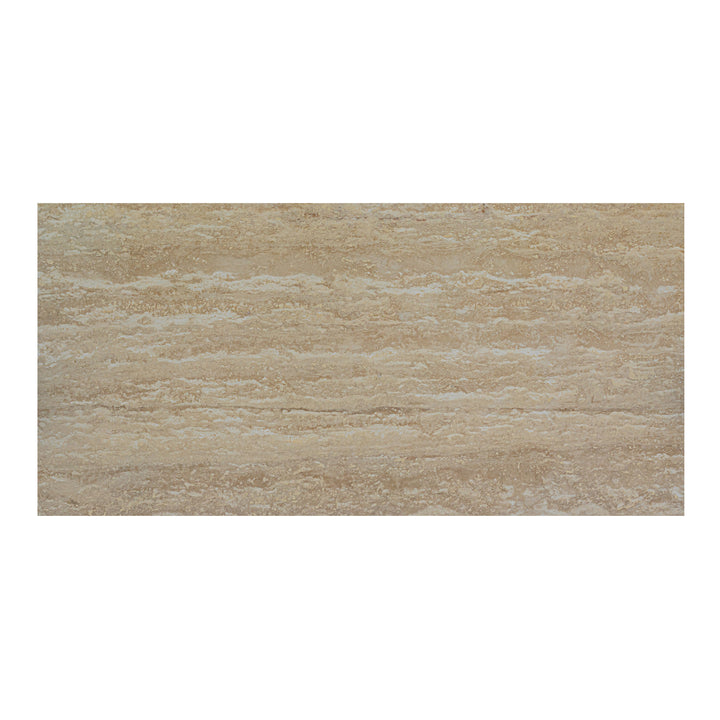 Elegant Earthy Travertine & Ash Coffee Table