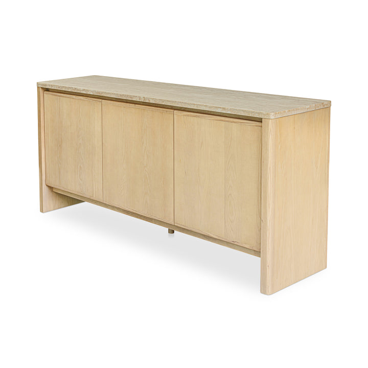 Earthly Travertine & Ash Sideboard