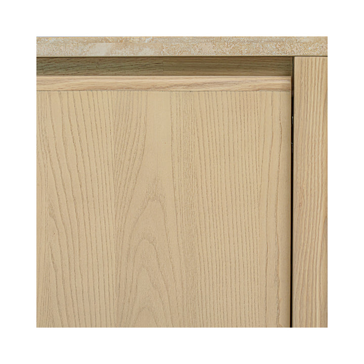 Earthly Travertine & Ash Sideboard