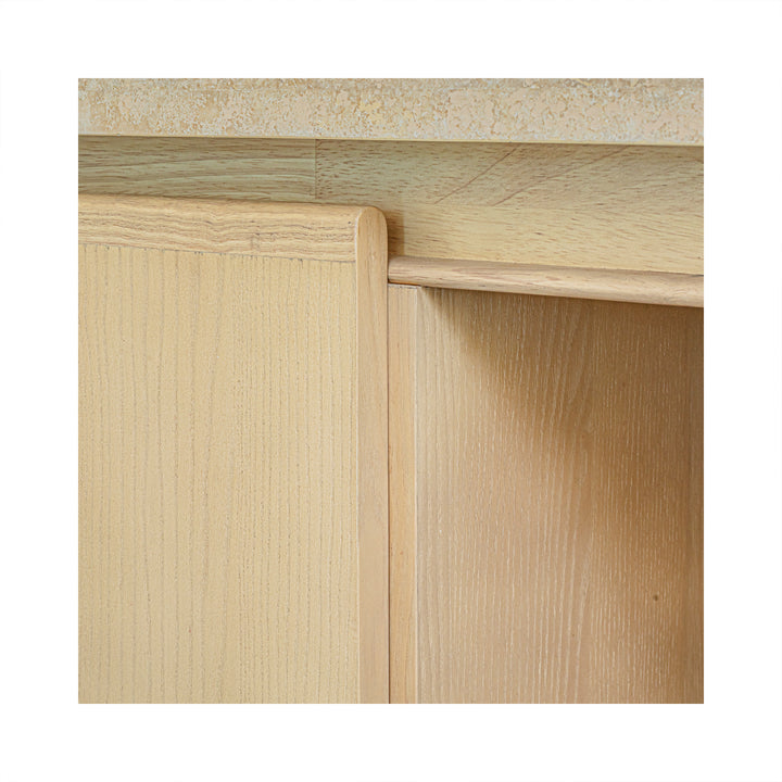 Earthly Travertine & Ash Sideboard