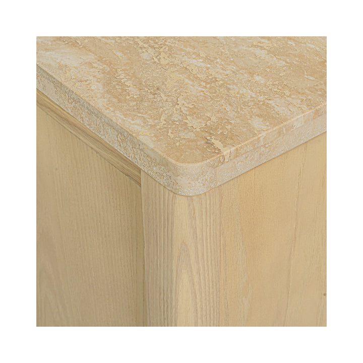 Earthly Travertine & Ash Sideboard
