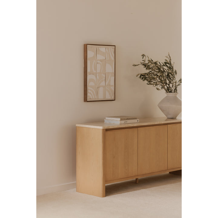 Earthly Travertine & Ash Sideboard