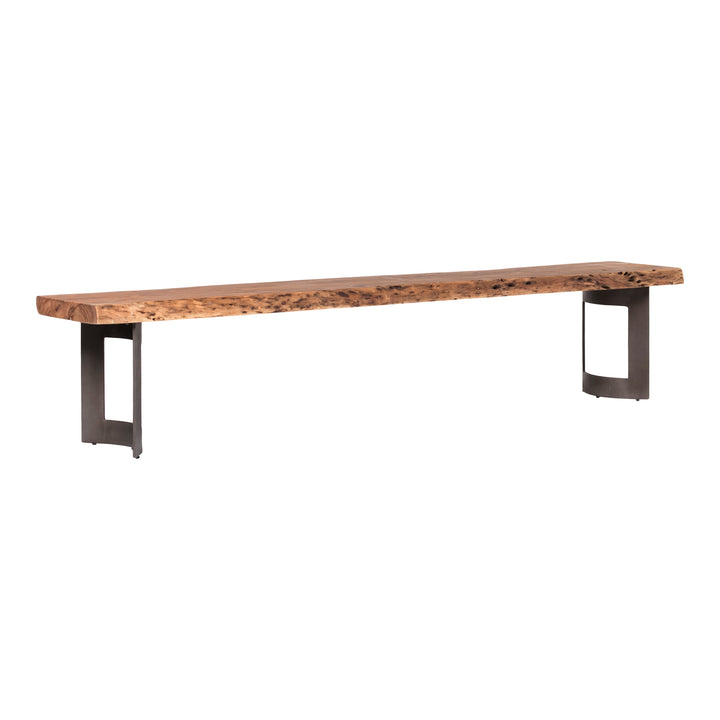 Nature's Embrace Live-Edge Acacia Bench