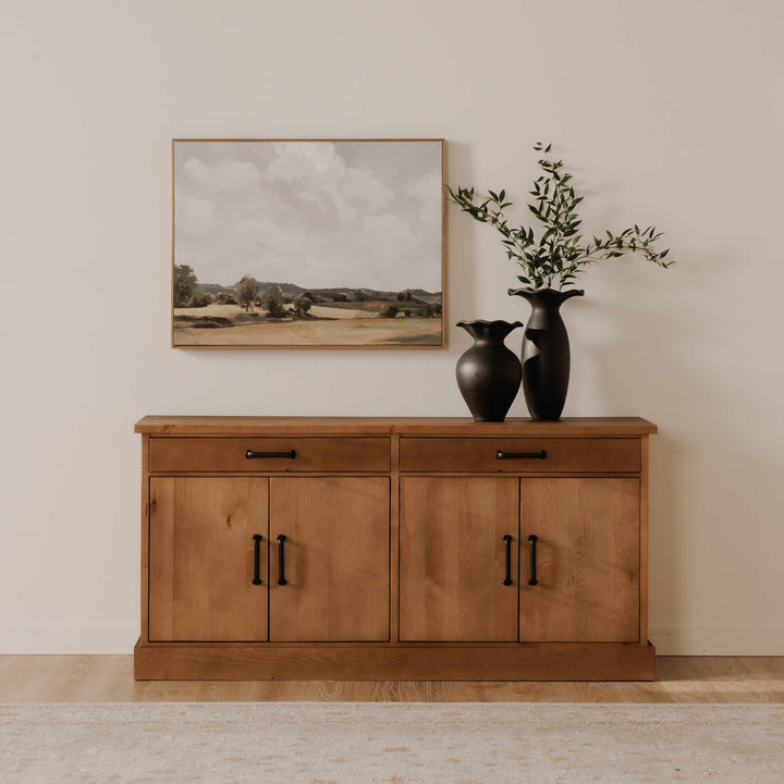 Timeless Irish Oak Two-Drawer Console