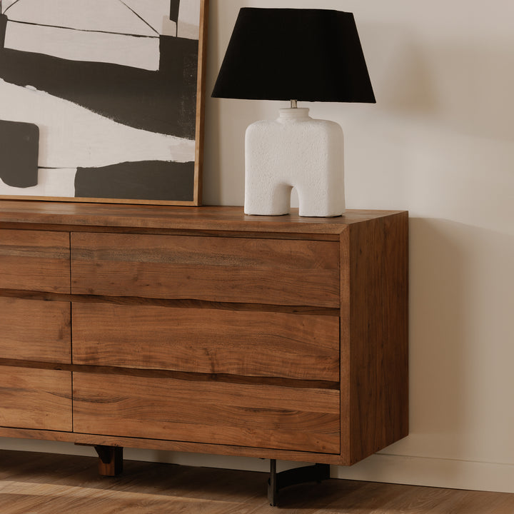 Whispering Woods Live Edge Acacia Dresser