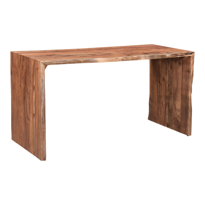 Nature's Glow: Rustic Acacia Wood Desk Lamp
