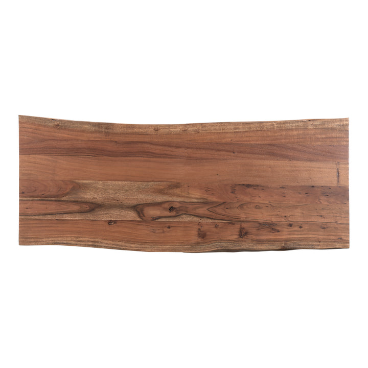 Nature's Glow: Rustic Acacia Wood Desk Lamp