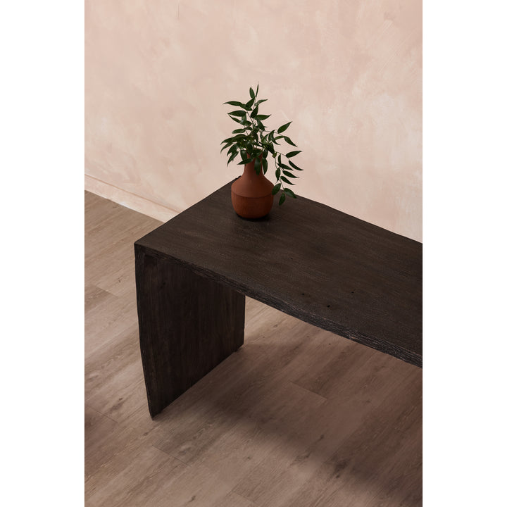 Nature's Glow: Rustic Acacia Wood Desk Lamp