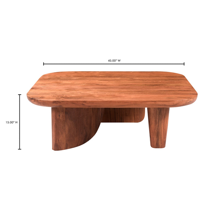 Modern Abstract XL Wooden Table with Inventive Base