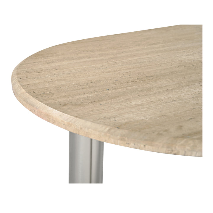 Modern Minimalist Italian Travertine Dining Table
