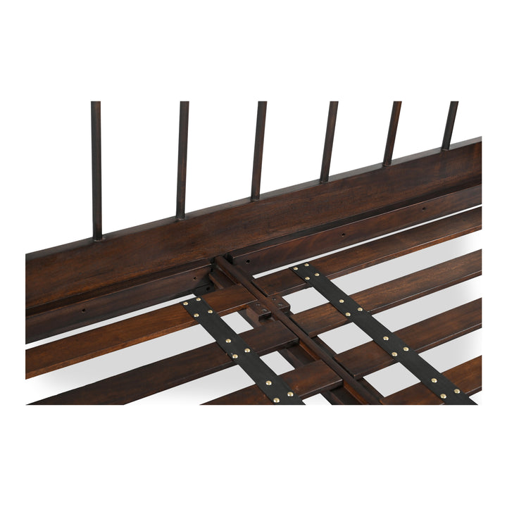 Timeless Turned-Leg Solid Wood Bed